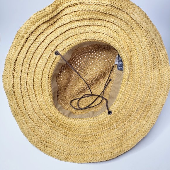 San Diego Hat Company Women’s Embroidered Band Shapeable Brim Straw Sun Hat - Picture 5 of 8